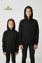 TERRANOVA KIDS BASIC PULLOVER HOODIE - BLACK - Smgarment's